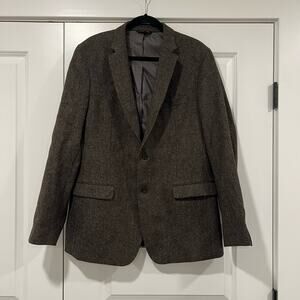 Banana‎ Republic Men's Wool Sports Coat Woven in British Isles Size 44L Slim Fit